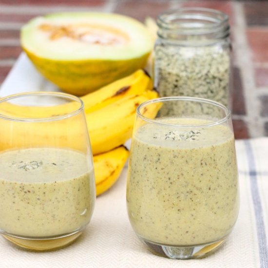 Sweet Melon Banana Hemp Smoothie