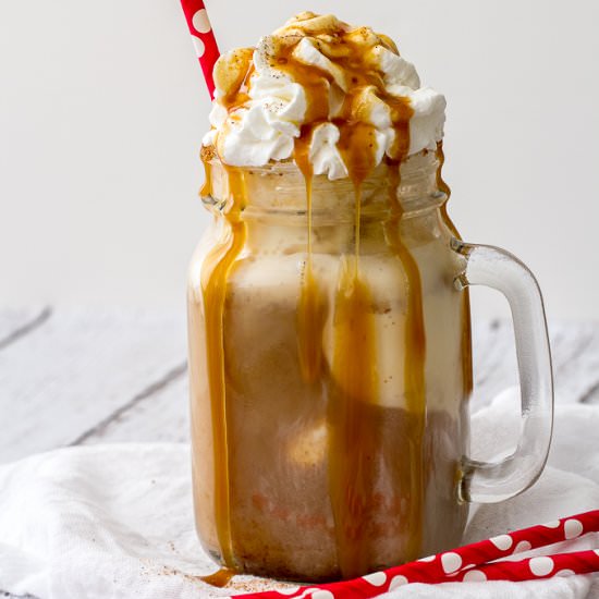 Pumpkin Spice Latte Ice Cream Float