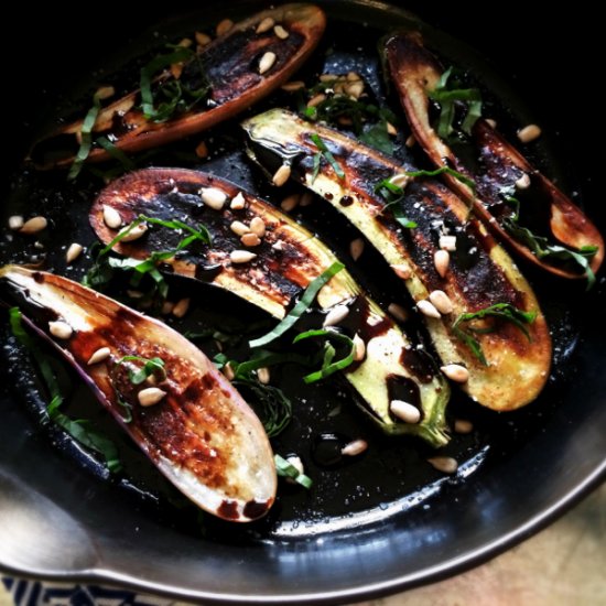 Charred Eggplant & Balsamic Syrup