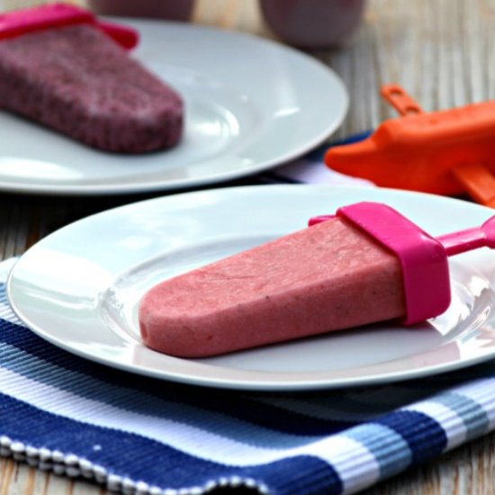 Fresh Fruit Frozen Yogurt Pops