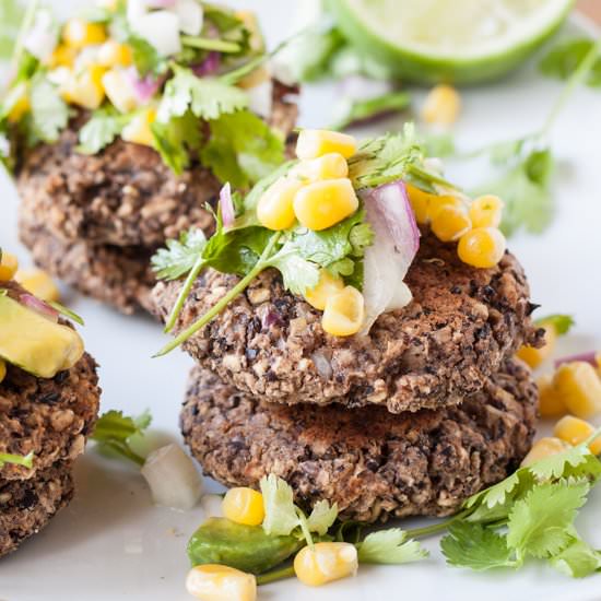 Black Bean Fritters With Corn Salsa