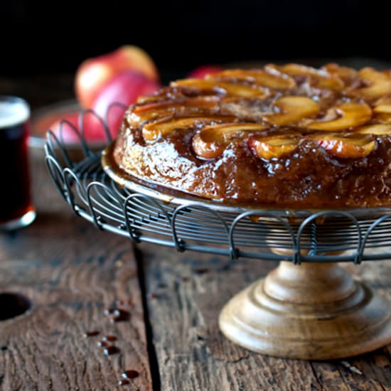 Caramel Apple Brown Ale Cake