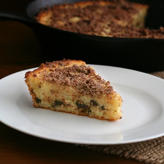 Skillet Chocolate Chip Coffee Cake