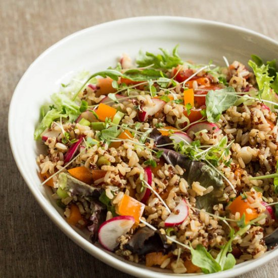 15 Mins Rice and Quinoa Salad