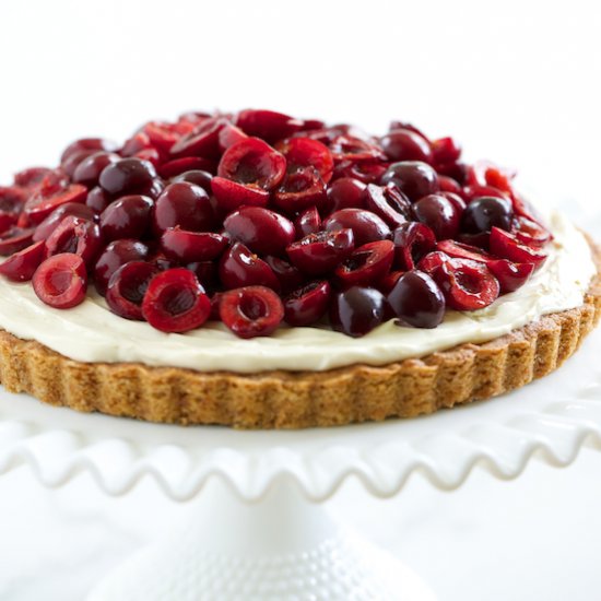 Cherry Cheesecake Cookie Tart