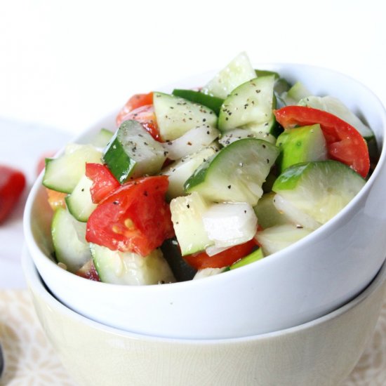 Cucumber Salad with Vinaigrette