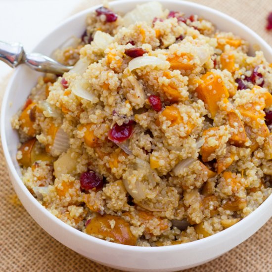 Roasted Fall Vegetable Quinoa Salad