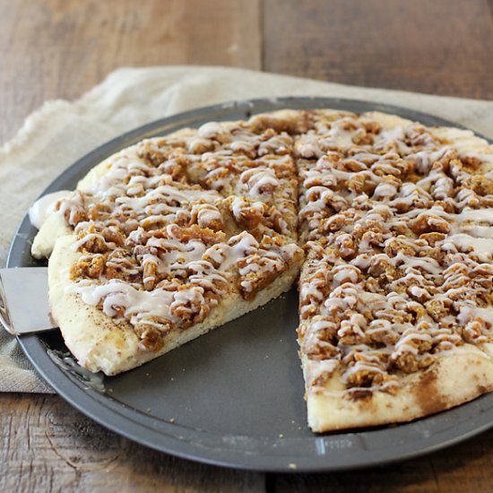 Pumpkin Streusel Dessert Pizza