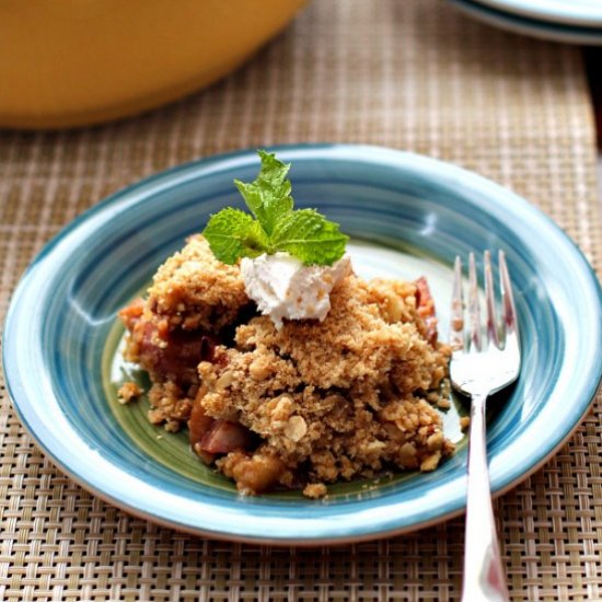 Nectarine Crumble