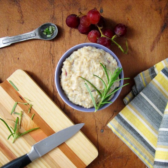 Grape Rosemary Oatmeal