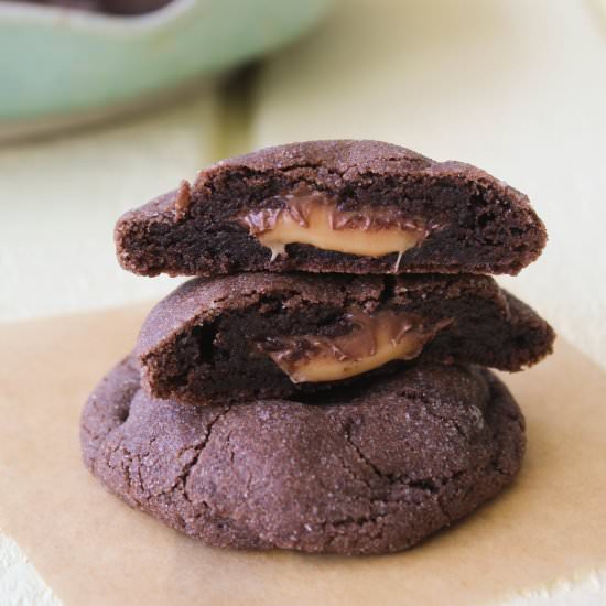 Chocolate Caramel Cookies