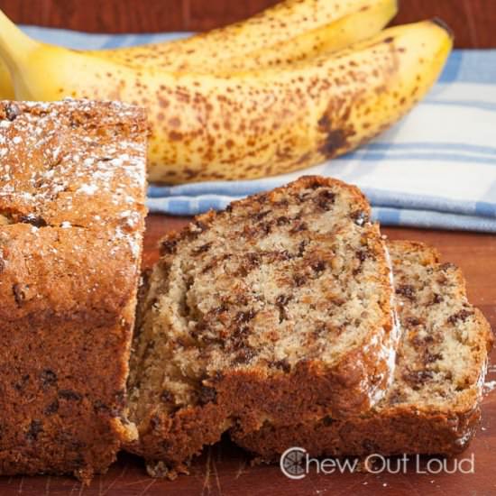 Banana Ricotta Chocolate Bread