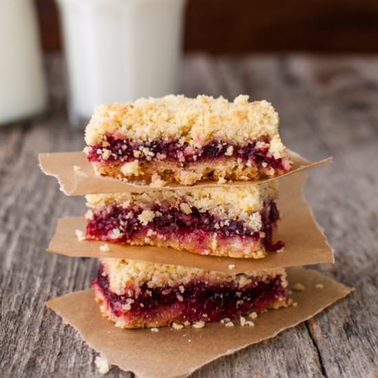 Cranberry Orange Crumb Bars