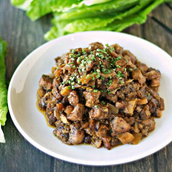 Honey Garlic Chicken Lettuce Wraps