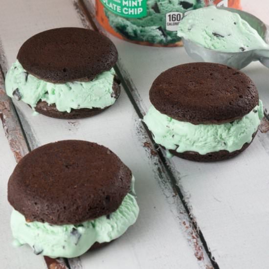 Brownie Ice Cream Sandwiches