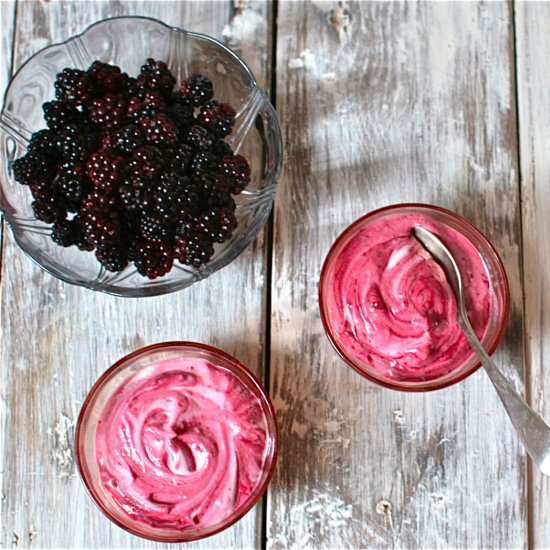 Blackberry & Apple Yoghurt Fool