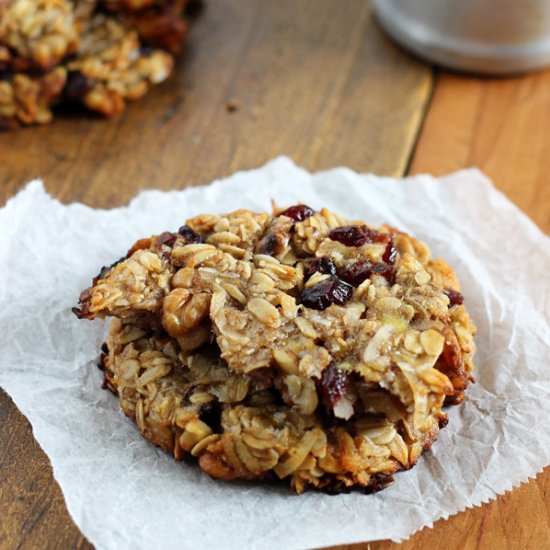 Cranberry Walnut Breakfast Cookies