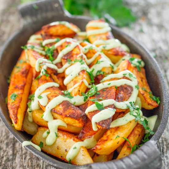 Roasted Potatoes with Garlic Aioli