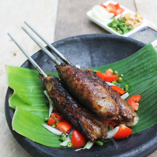 Lamb Kebab in Caul Fat Sate Buntel