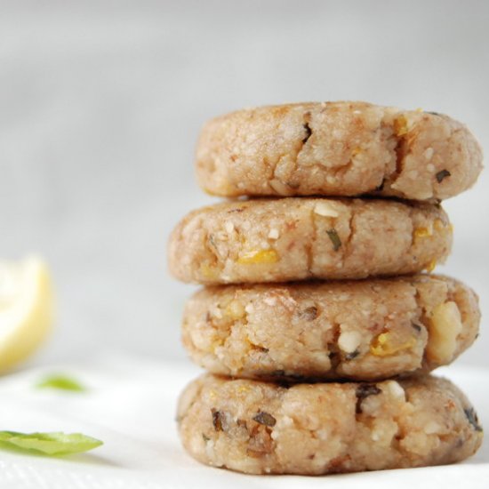 Basil Lemon Walnut Cookies