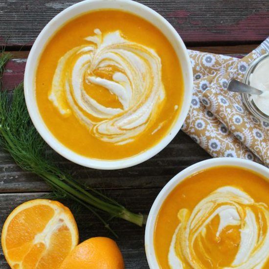 Orange Carrot Fennel Soup