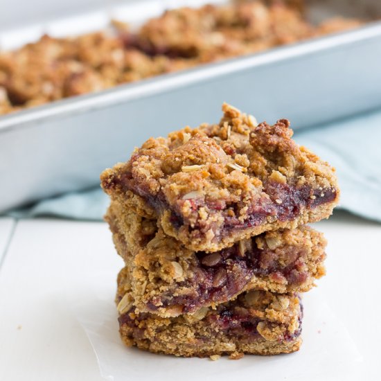 PB&J Bars (vegan, gf)