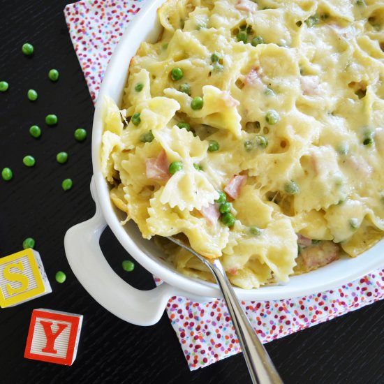 Kids Easy Cheesy Ham N’ Peas