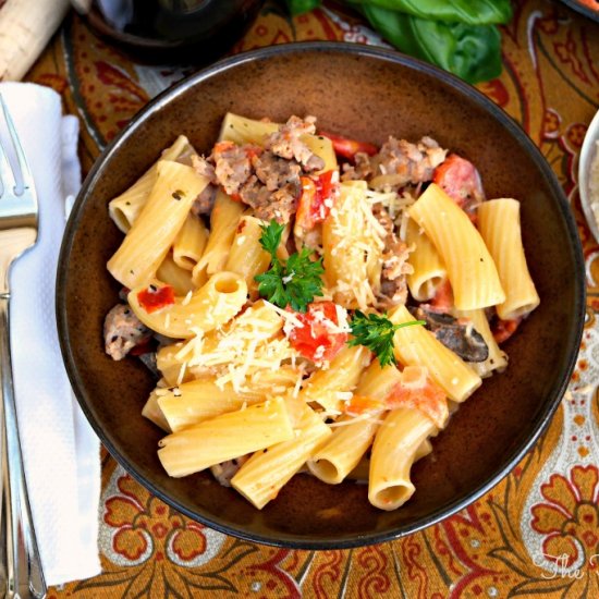 Italian Sausage Rigatoni