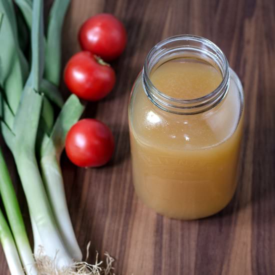 Homemade Roasted Chicken Stock