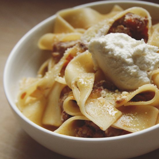 Lamb Ragu with Pappardelle