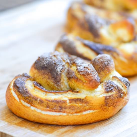 Vegan Cinnamon-Sugar Pretzels