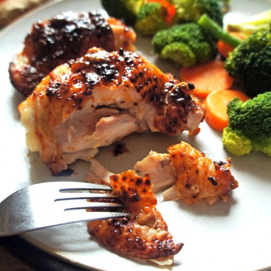 4-Ingredient Sticky Chicken Thighs