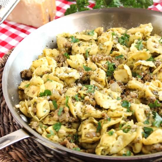 Skillet Tortellini with Sausage