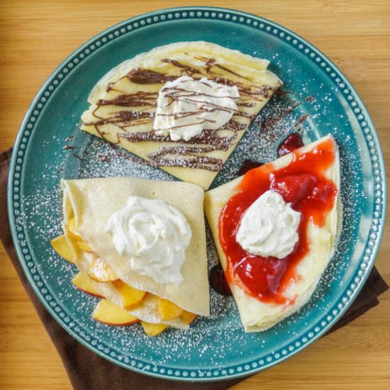 Vanilla Bean Crepe Trio