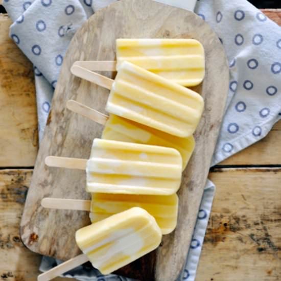 Peaches & Cream Popsicles