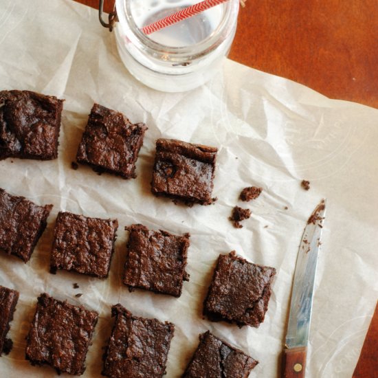 Fudgy Avocado Brownies