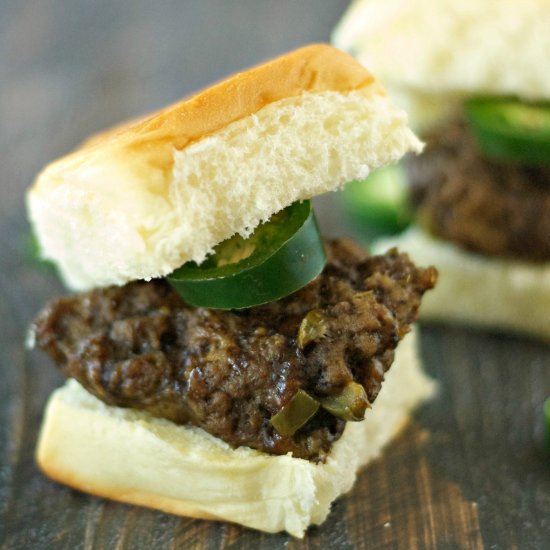 Crockpot Jalapeno Cheddar Sliders