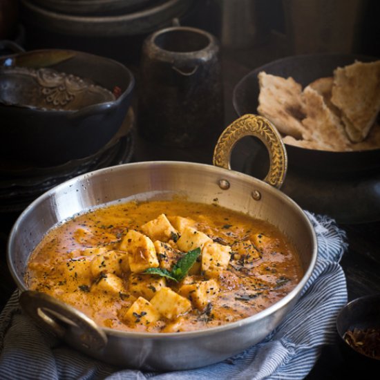 Paneer in Tomato Mint Sauce