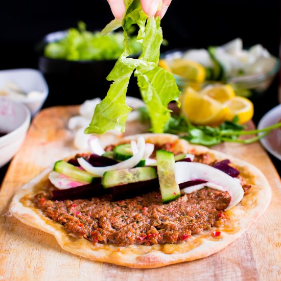 Turkish Lamb Lahmacun