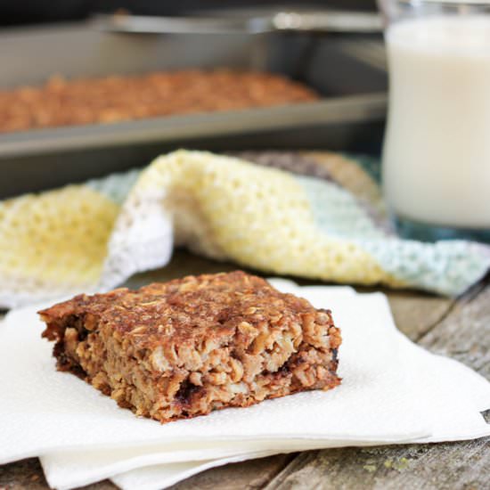 Banana Oatmeal Zucchini Bars