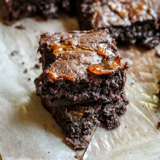 Bacon Caramel Brownies