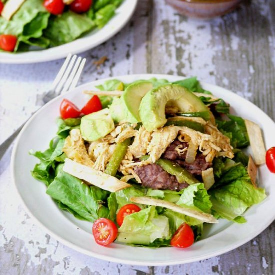 Rotisserie Chicken Fajita Salad