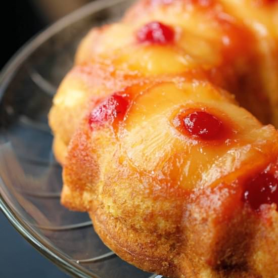 Pineapple Banana Upside Down Bundt