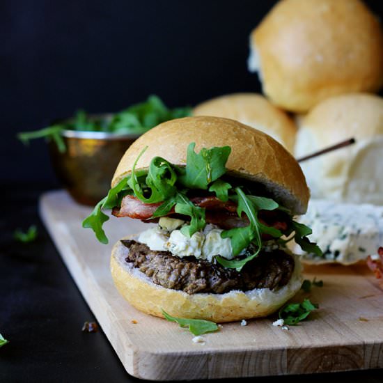 Bacon Blue Cheese Burgers