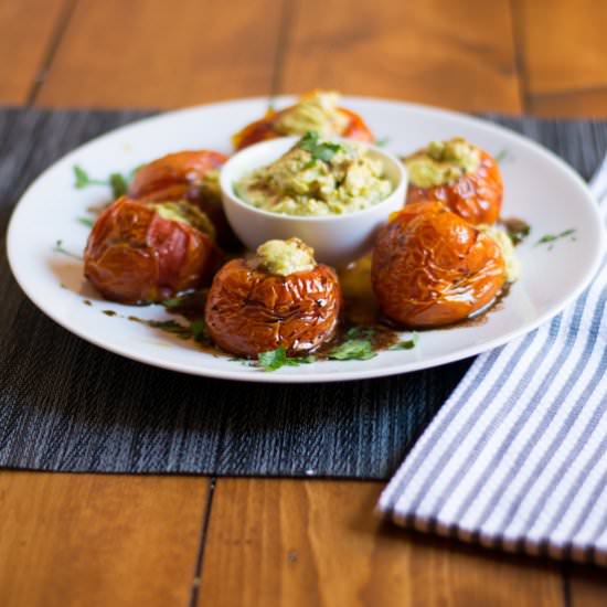 Tomato with Burrata and Avocado