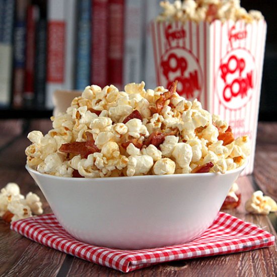 Homemade Maple Bacon Popcorn