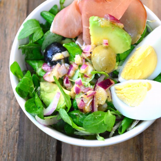 Avocado, Egg and Ham Salad