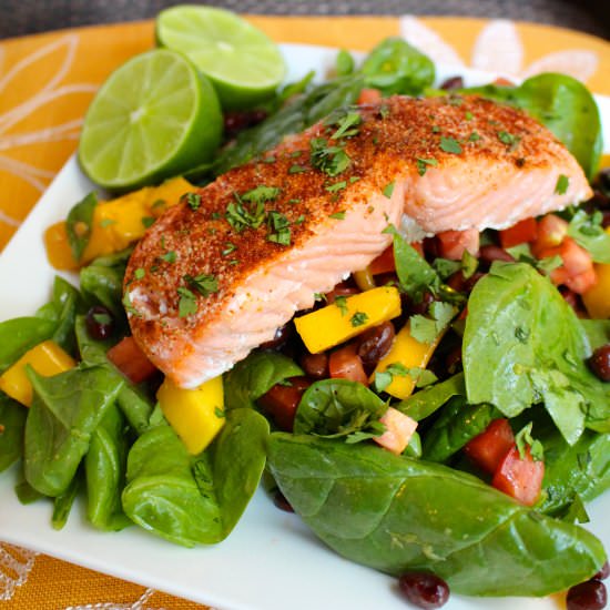 Chili Lime Salmon Salad