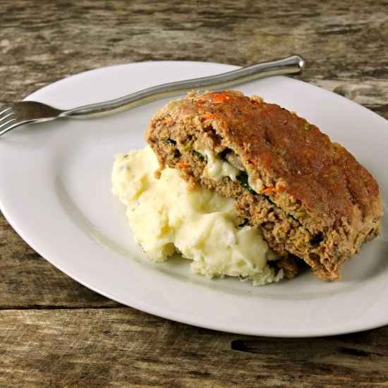 Spinach & Fontina Turkey Meatloaf