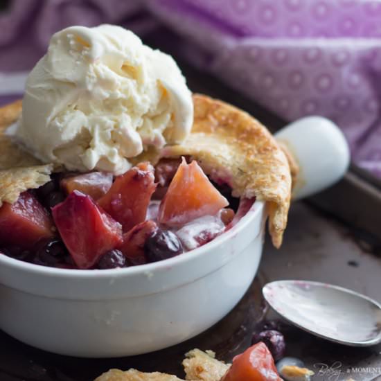 Peach Blueberry Potpies